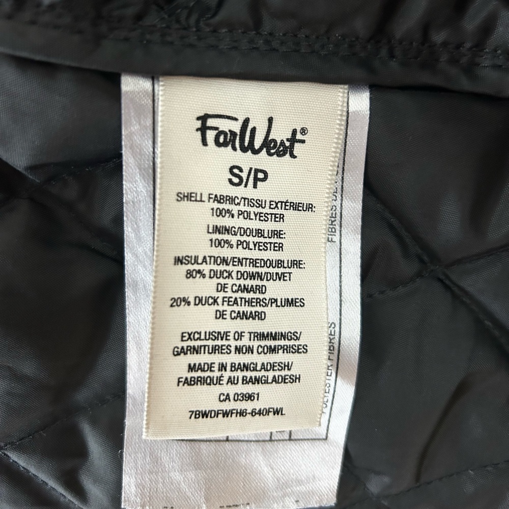 FARWEST 3 in 1 Parka with Down Filled Insulated Inner Layer | Small - Picture 8 of 8